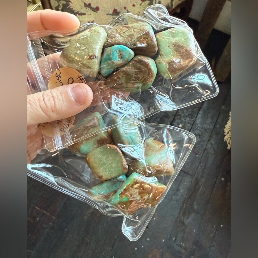 Genuine Turquoise Tumble Bags - Picture 2 of 3